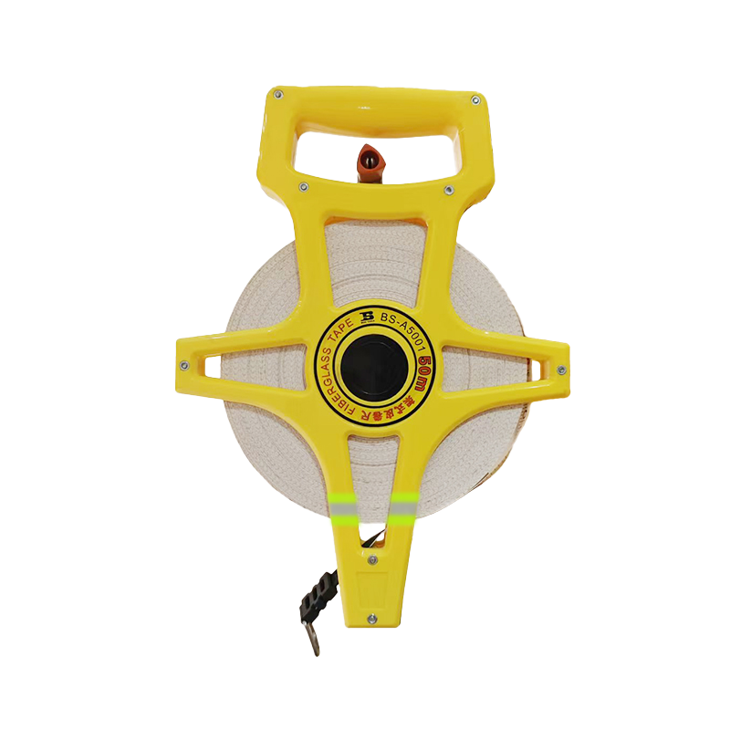 波斯(BOSI) 荧光系列架式玻璃纤维皮卷尺 50m 把高清大图