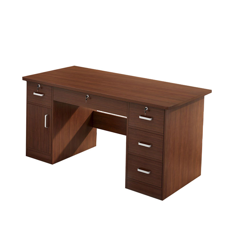 广亿隆木质电脑桌职员办公桌1.2米原木色WH-YDZ1260#J/张高清大图