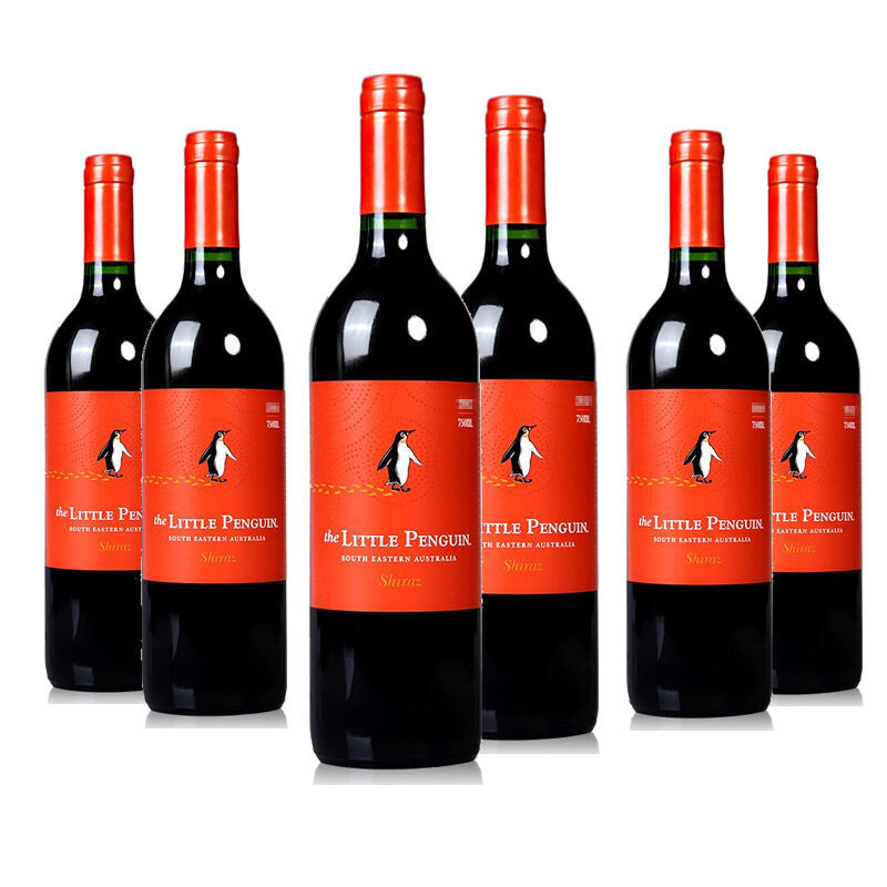 澳大利亚小企鹅切拉子红葡萄酒750ml6瓶装1919酒类直供