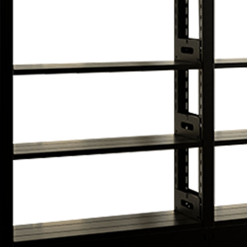 臻远ZY4072608 钢制书架资料架 单面6层一列三组黑色 2800*300*2000mm高清大图