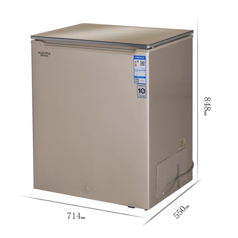 澳柯玛(aucma) 147l家用冷柜一级能效深冷速冻经济型节能低温小冰柜bc