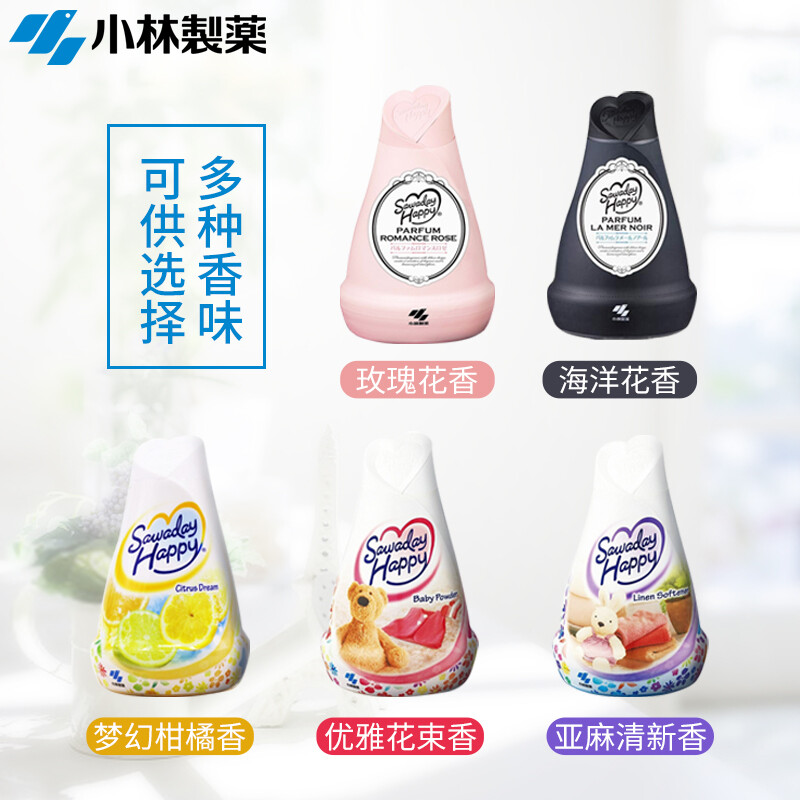 小林制药(KOBAYASHI)空气清新剂固体芳香剂海洋花香120g 卧室香氛厕所除味剂高清大图