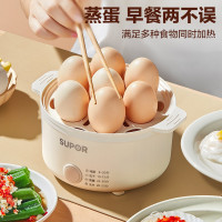苏泊尔 SUPOR煮蛋器 蒸蛋器 煮鸡蛋神器家用多功能迷你小电蒸锅 鸡蛋羹蒸锅 防干烧保护 便携 Z15YK851A