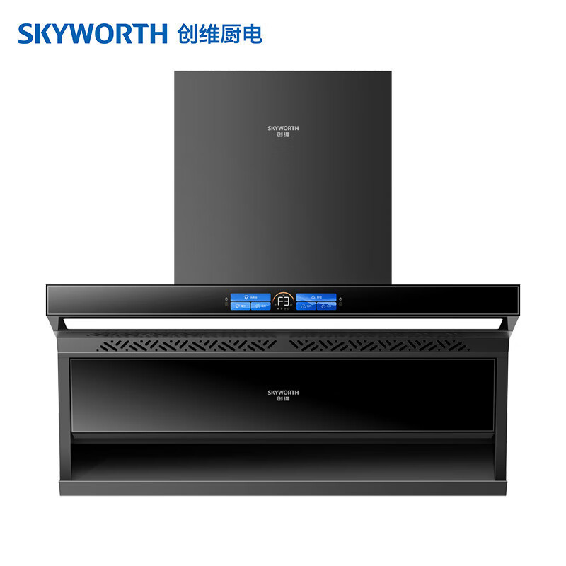 创维(Skyworth)油烟机家用顶侧双吸 28立方大吸力厨房脱排油烟机免拆自清洗Y712高清大图