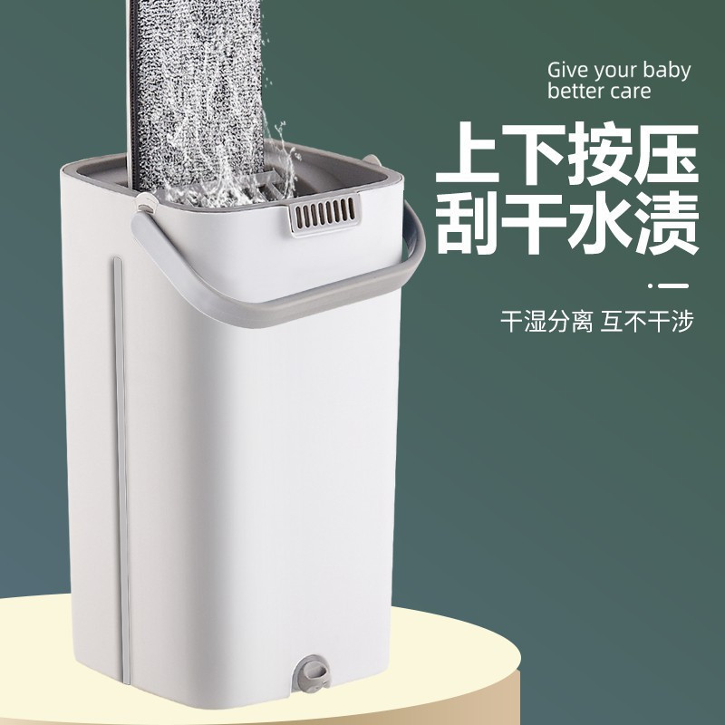 企业定制 诺朗星耀刮刮乐免手洗拖把懒人家用免手洗一拖净吸水拖地