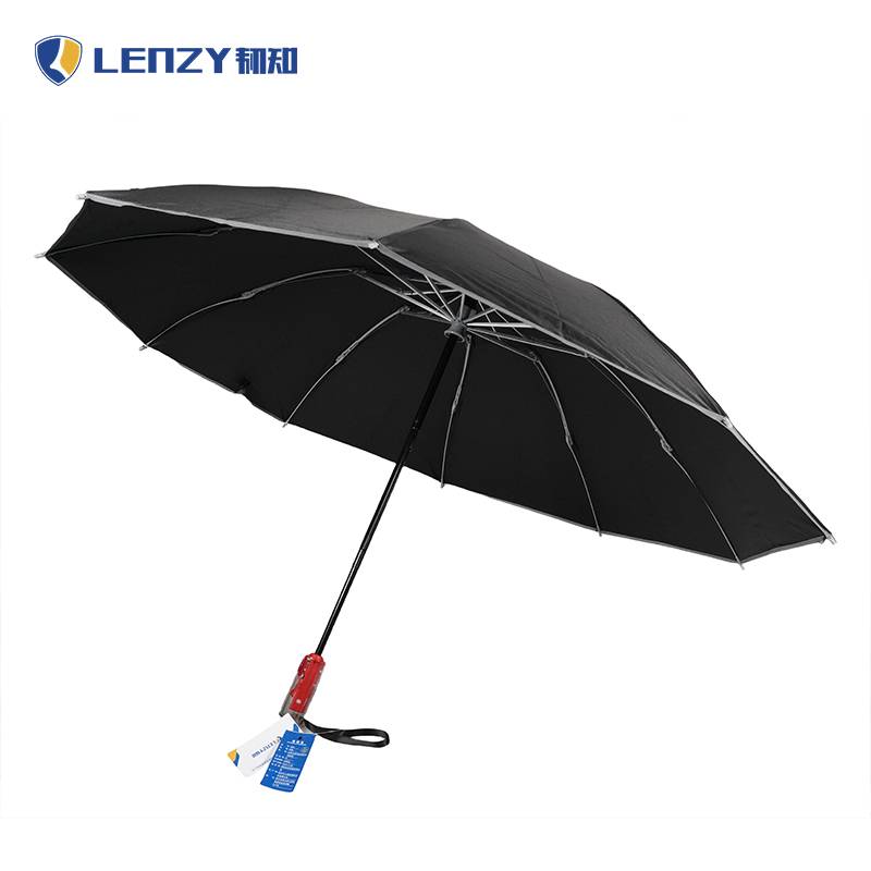 韧知 雨伞 10骨全自动反向-雅致黑 把高清大图