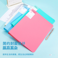 得力27015 彩色资料册套装 活页插袋文件夹 中小学试卷及票据收纳册4只A4/40页亮彩