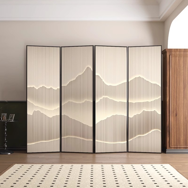 翼澜 铝合金屏风 4扇 个高清大图