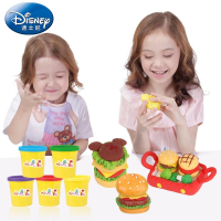 迪士尼(DISNEY)橡皮泥5色装彩泥宝宝DIY无味轻粘土幼儿童手工泥玩具套装 DS1628彩泥5桶