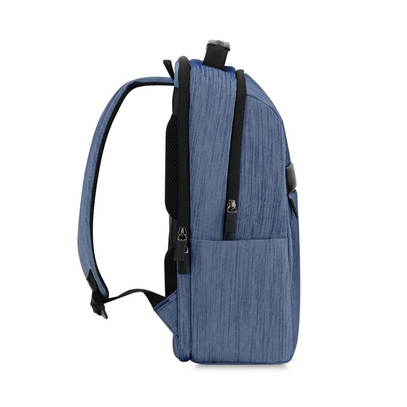 新秀丽双肩包男士商务背包电脑包通勤旅行包蓝色tr101026