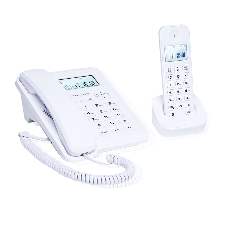 飞利浦(Philips)DCTG167一拖一数字无绳电话机办公家用无线固定座机电话子母机商用免提通话功能(白色)