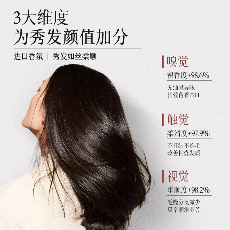 三个魔发匠 法式奢香 套装 香氛滋润柔顺洗发露+香氛蛋白奢养润发乳 400ml*2 BJDT高清大图