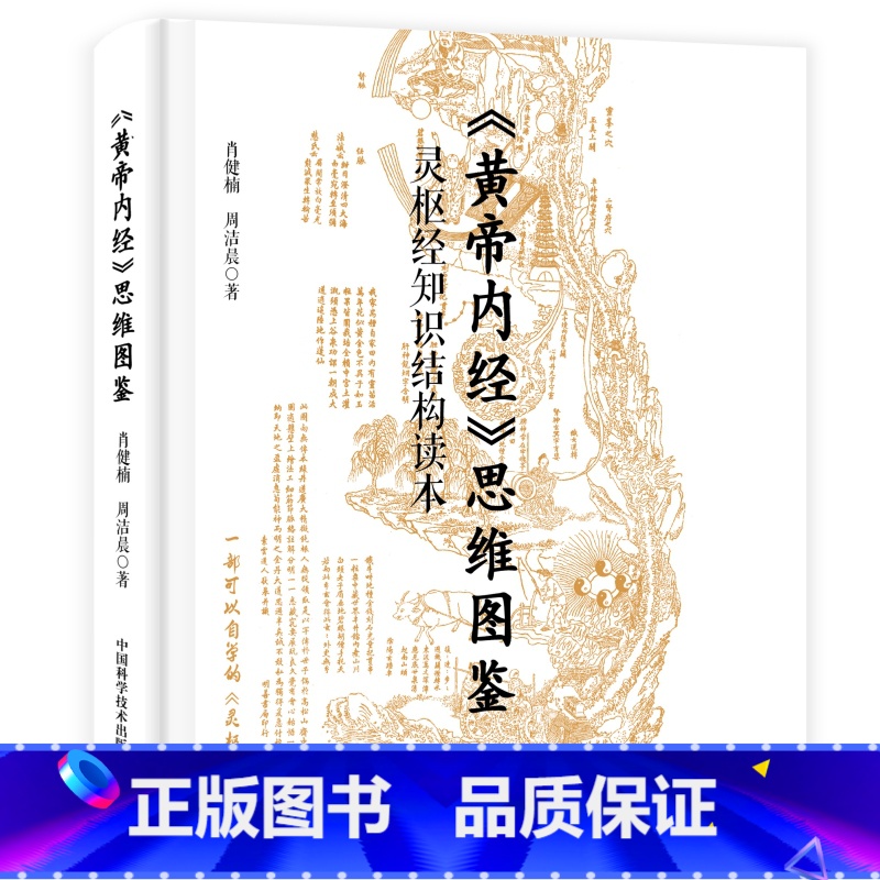 《黄帝内经》思维图鉴:灵枢经知识结构读本 【正版】黄帝内经思维图鉴 肖健楠 周洁晨 灵枢经知识结构读本 中国科学技术出版