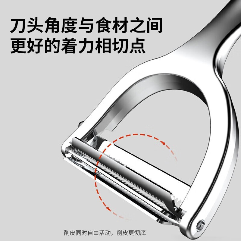 康巴赫削皮器削皮刀不锈钢多功能水果削KBH-1129XPD高清大图