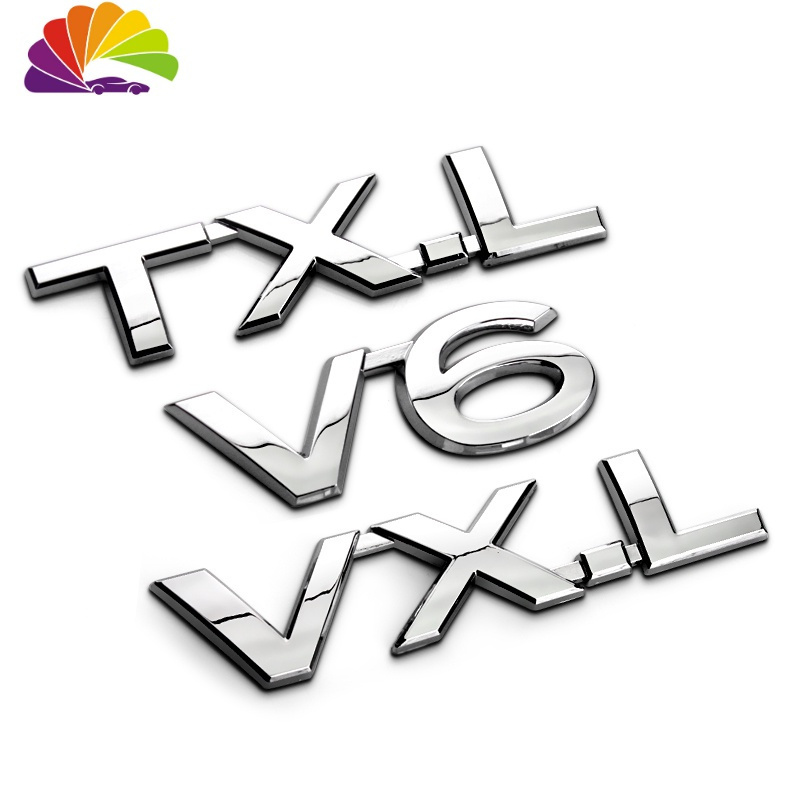 舒适主义丰田普拉多v6车标霸道车贴txlvxlvx排量标字标尾标车标贴