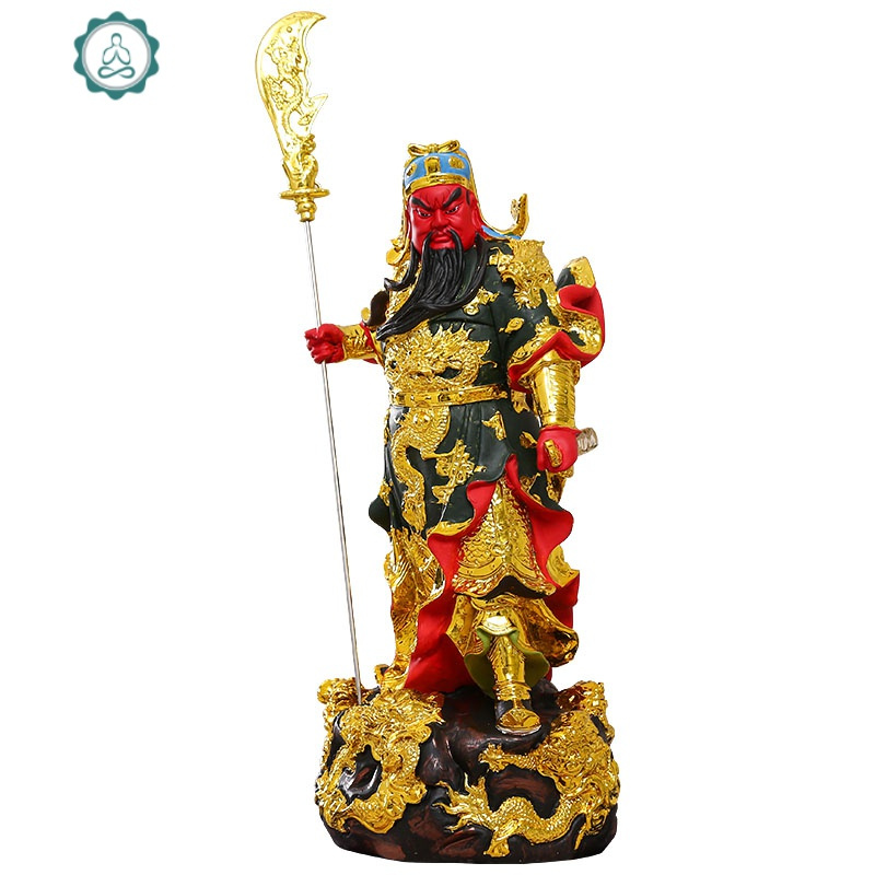 16寸关公神像佛像 19寸关二爷关二哥关圣帝君树脂佛像 封后 16寸38cm