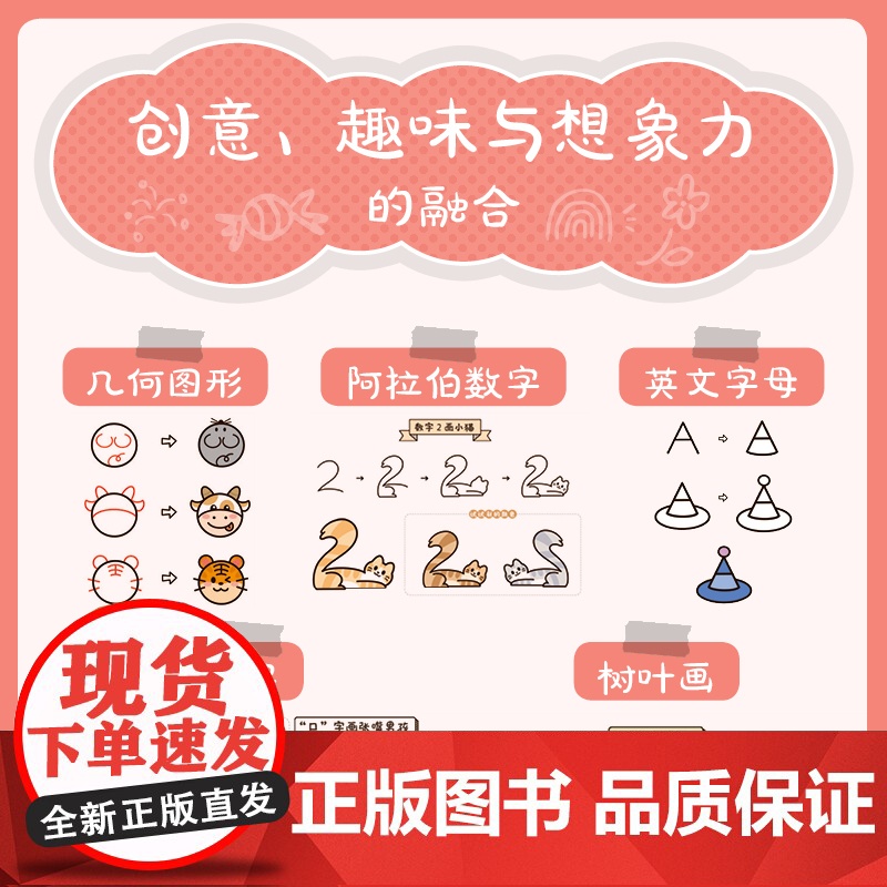 [出版社店]画画可以很简单 一看就会的趣味简笔画 手账手绘萌物插画教程书儿童成人绘画手抄报黑板报素材人民邮电出版社高清大图
