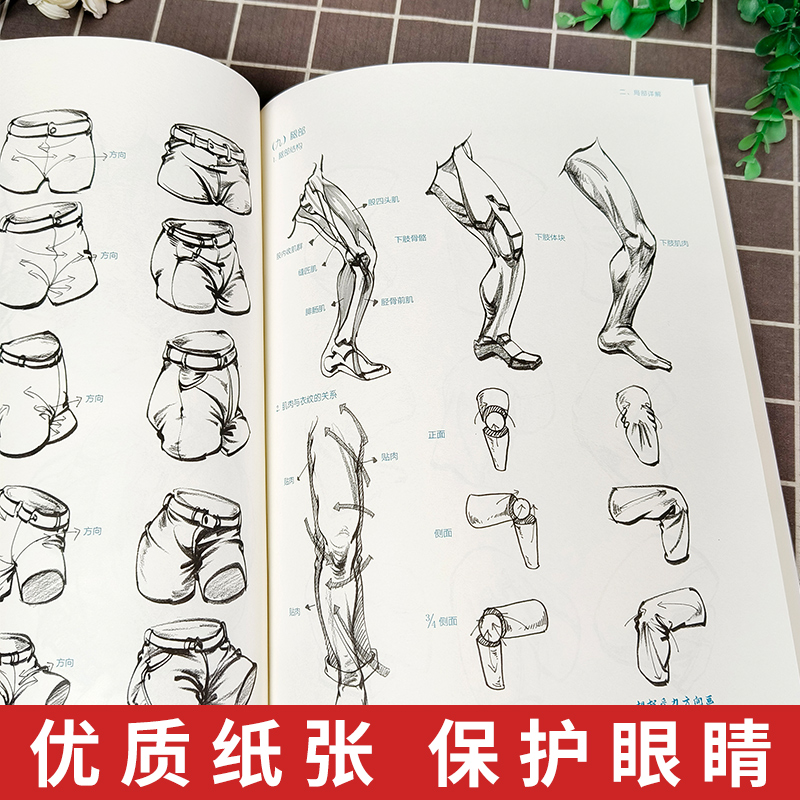 [醉染正版]正版 美术基础绘画入门 人物速写 景安平 艺考绘画入门自学零基础 素描训练教程书籍 速写书 湖北美术出版高清大图