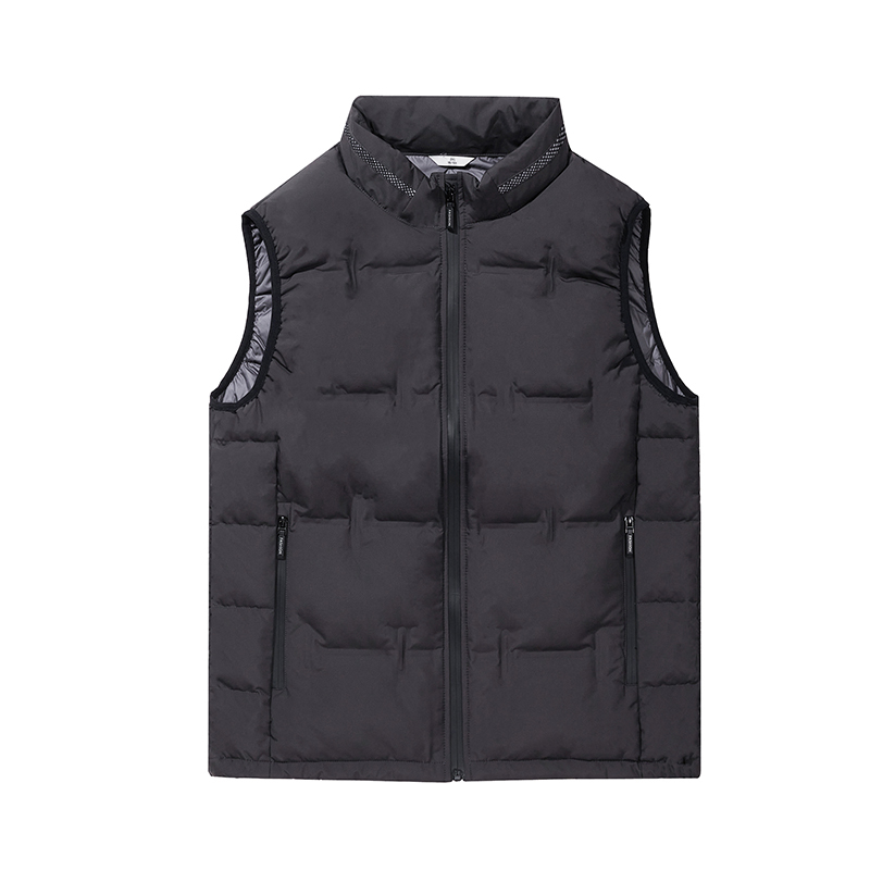 蒙洛里克2023年新款冬季羽绒马甲男时尚连帽潮流帅气羽绒保暖背心2086