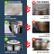 赫巴兹不锈钢苹果汤锅家用煮锅煮粥锅煲汤小型加厚双耳食品级1310