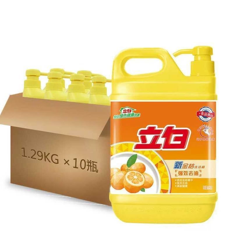 立白 新金桔精洗洁精 1290g*10瓶 轻松 去油不伤手 单桶价格