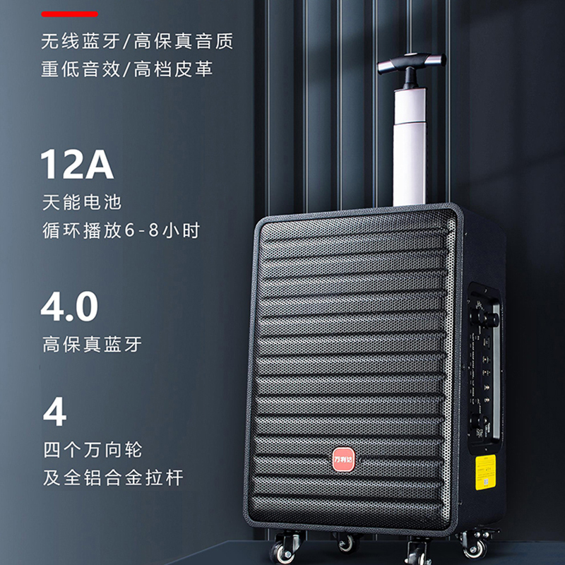 万利达(malata)M+9056A三分频音箱户外演出广场舞大功率网红直播k歌10英寸音响带声卡一体机蓝牙小飞天