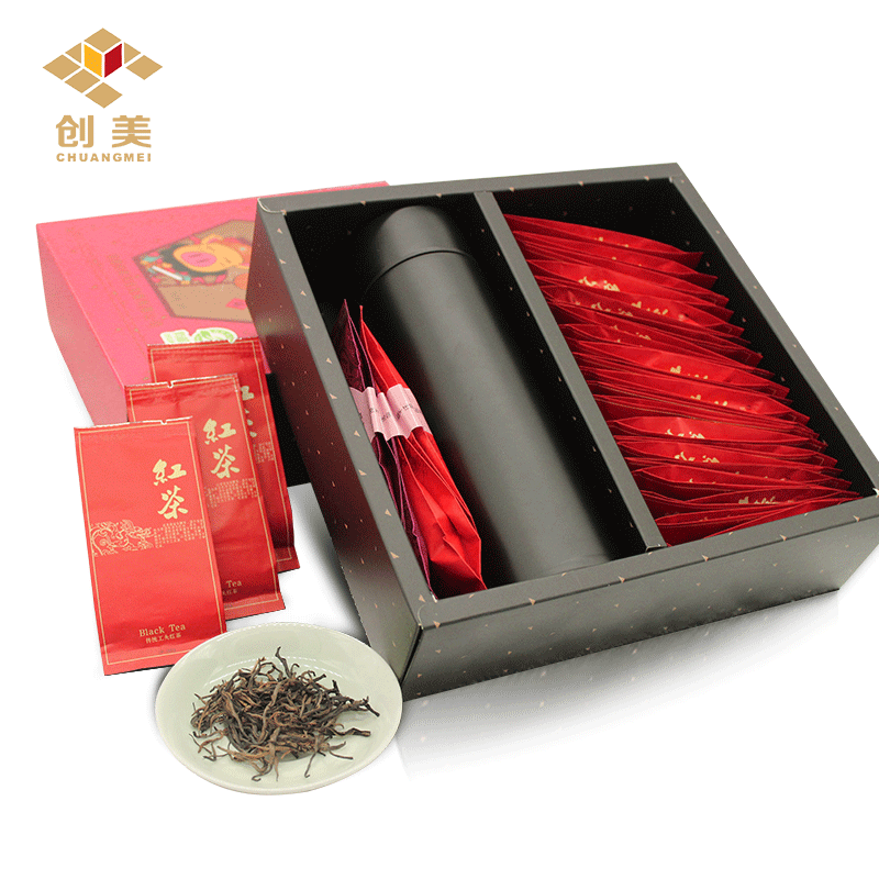 聆红 特级金毛毫 英德红茶英红九号聆红福送礼礼盒 送保温杯试饮装