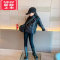可莉允女童外套秋冬款2022新款时髦中大童洋气冬季短款棉服儿童加绒夹克