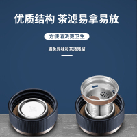 苏泊尔双层 耐热玻璃杯透明便携男女家用随手杯办公泡茶过滤杯子