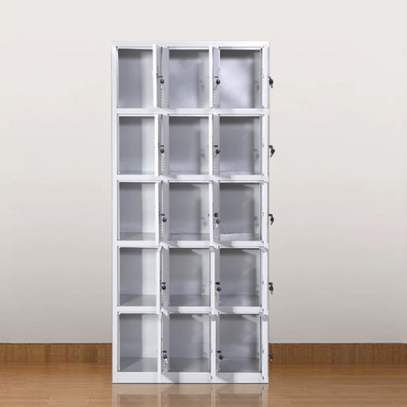 缑氏收纳柜财务档案柜资料柜加厚文件柜办公室带锁铁皮柜十五门更衣柜高清大图