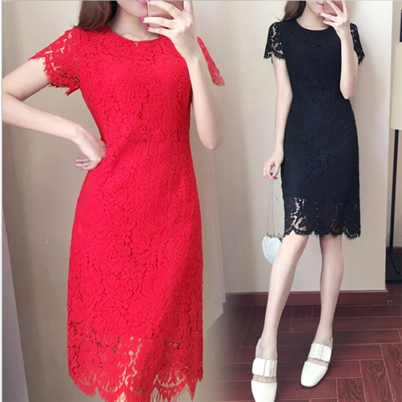 新娘结婚礼服敬酒服夏季短袖短款大码胖MM修身显瘦蕾丝裙200斤女