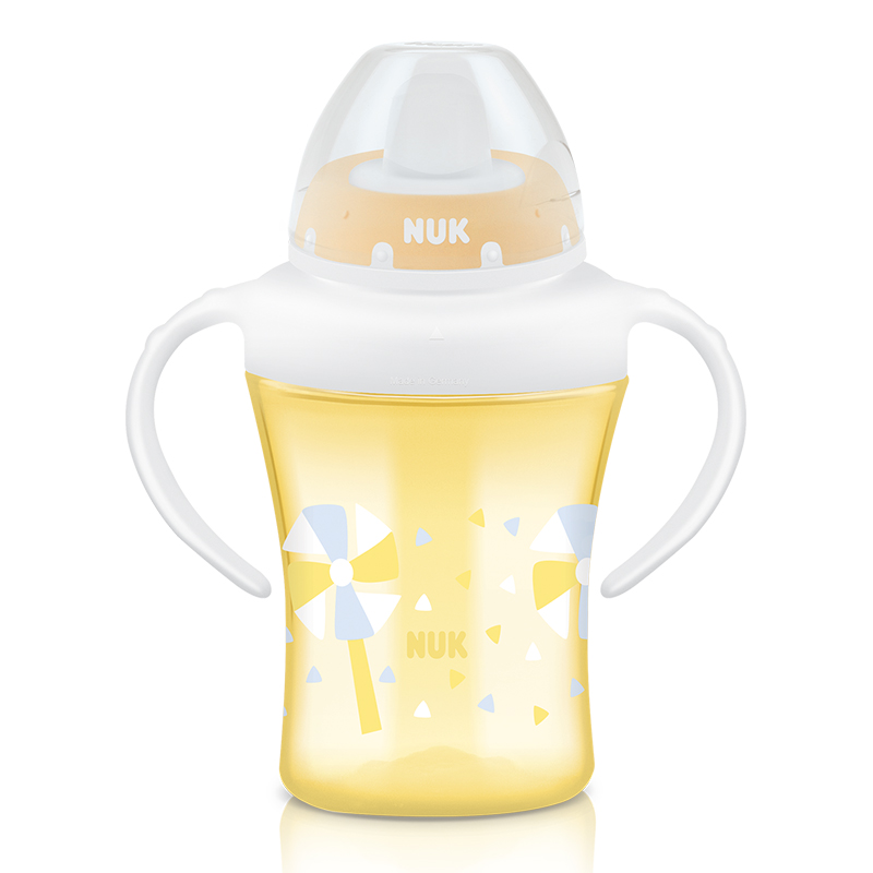 NUK PP双柄透明学习硬鸭嘴杯水杯 8个月以上宝宝 200ML