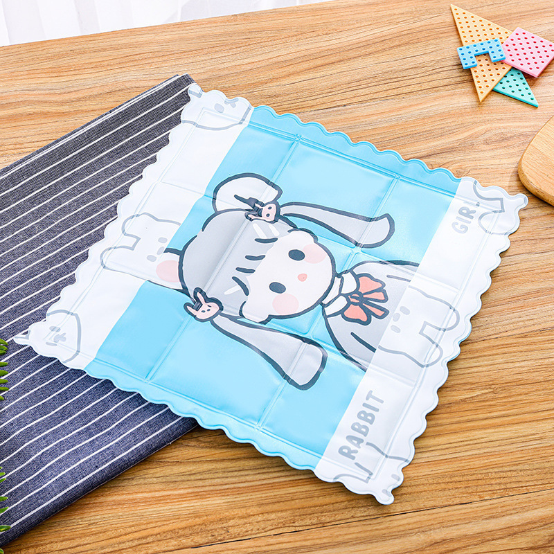 夏季学生卡通散热冰垫免注水降温凝胶冰凉坐垫汽车宠物冰凉垫批发高清大图