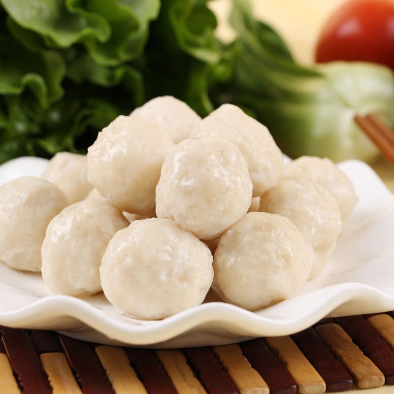 [四海生鲜] 东山岛手工制作墨鱼丸250g 海鲜火锅食材 (约12个)