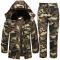 惠铁中长款防水棉大衣迷彩棉服棉袄 套装 套