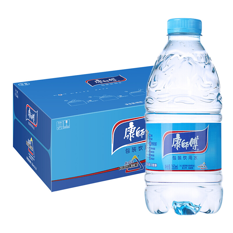 天然矿泉水350ml24瓶天然矿泉水饮用水饮品瓶装整箱装康师傅出品视频