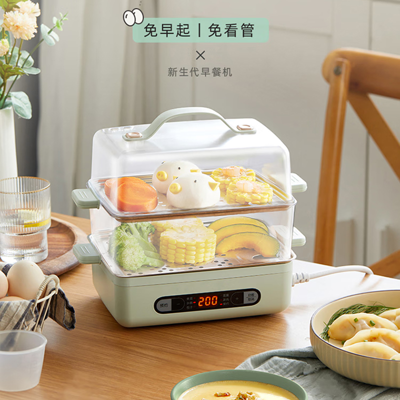 小熊煮蛋器智能预约自动断电耐用多功能蒸蛋器ZDQ-B06N3高清大图