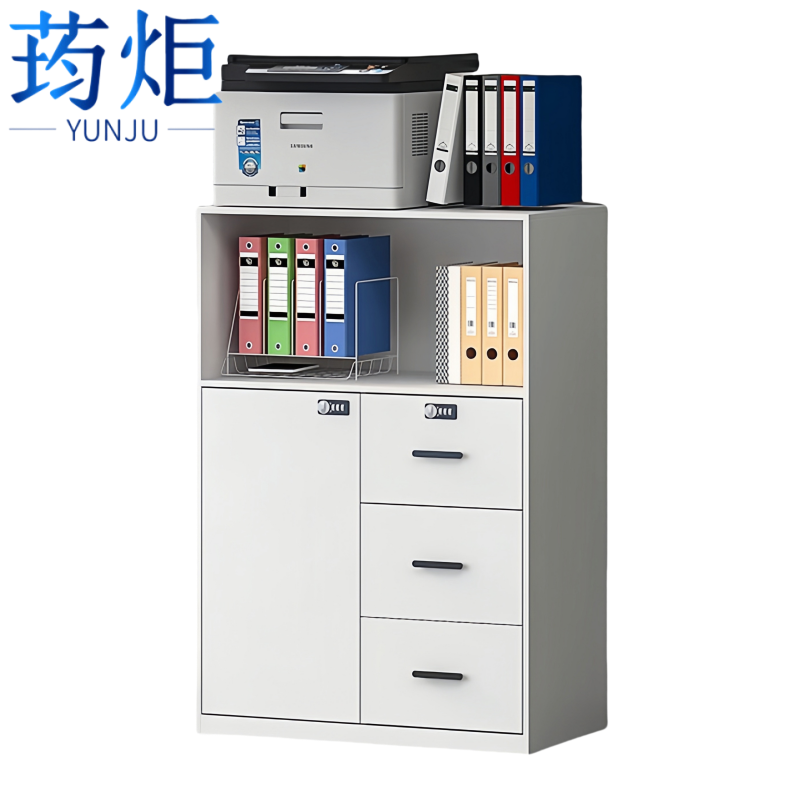 荺炬右三斗文件柜高清大图