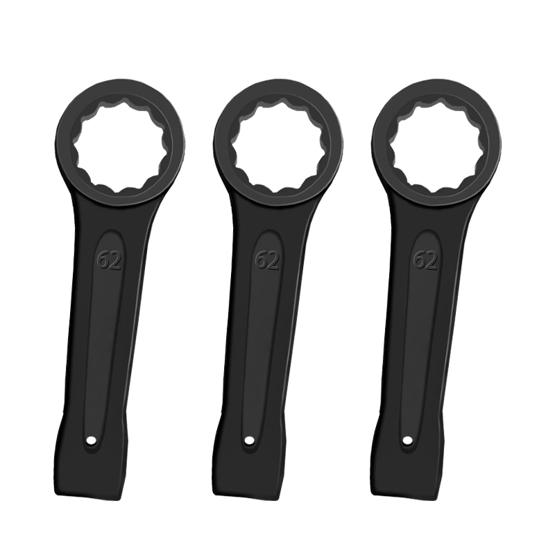 立伟铁牛敲击梅花扳手62mm/把高清大图