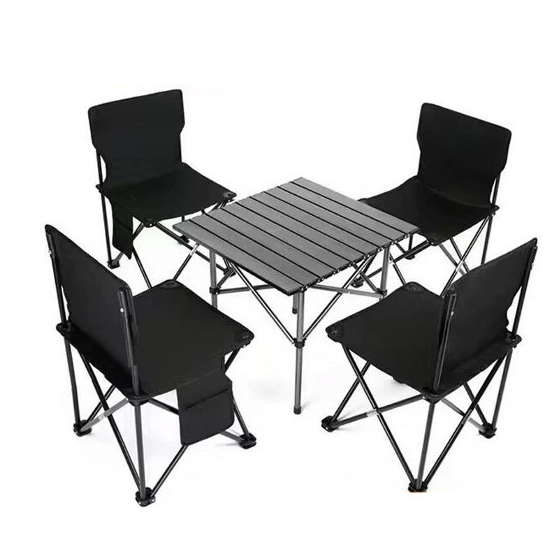 耀豪坤 户外折叠方桌椅五件套LXZ-87/个高清大图