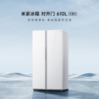 小米(mi)米家610L嵌入对开门大容量家用电冰箱BCD-610WGSA