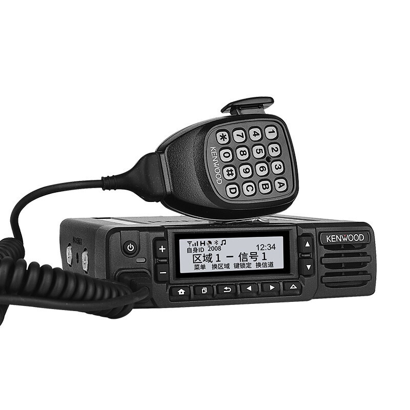 建伍(KENWOOD )NX3820C 数字车载台 车载对讲机 电台基地台 DMR/NXDN多数字制式 带夹边天线馈线
