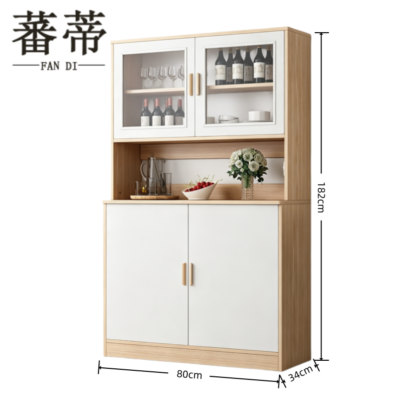 蕃蒂 餐边柜 80*34*182cm 台高清大图