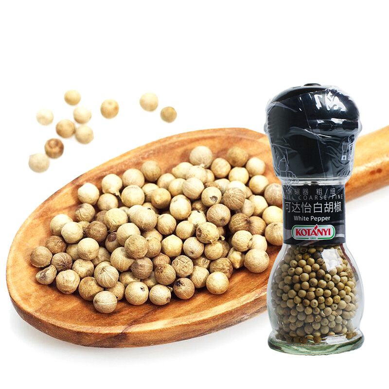 中粮定制可达怡白胡椒粒(麿碾器)(进口食品 瓶装 52g)