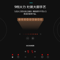 圈厨电磁炉电陶炉双头灶 微晶面板 台嵌两用 智能定时小米生态链
