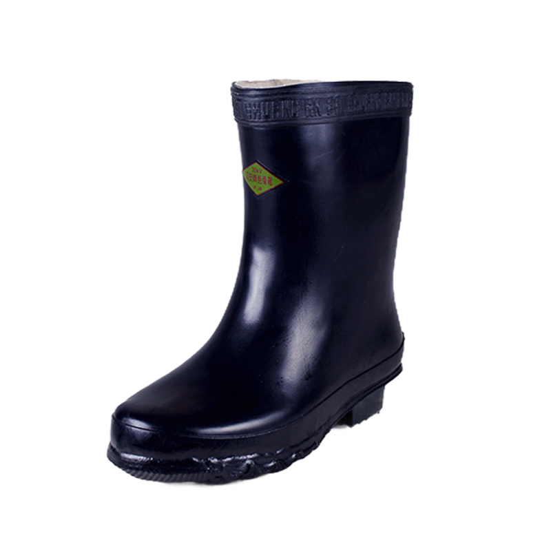 双安 高压30KV绝缘靴 电工靴 耐磨防滑橡胶雨靴 39码