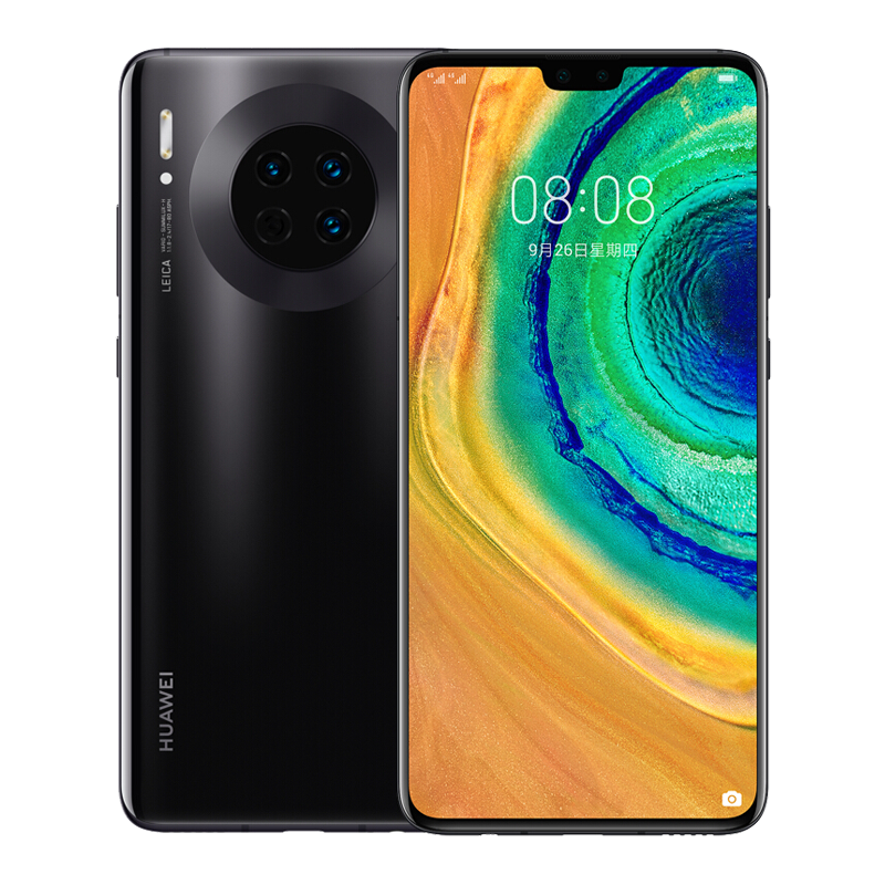 华为(HUAWEI) 华为mate30 麒麟990 徕卡三摄 全网通版 8GB+128GB 亮黑色 4000万超感光徕卡