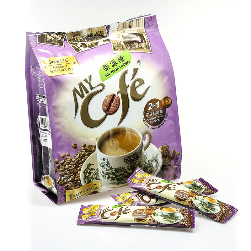 3袋装▏My Cofe SINYOONLOOG 新源隆 怡保白咖啡2合1 420g 马来西亚进口袋装 速溶咖啡