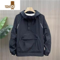 YANXU秋季潮流休闲连帽冲锋衣夹克2023新款男士宽松潮牌百搭工装外套U