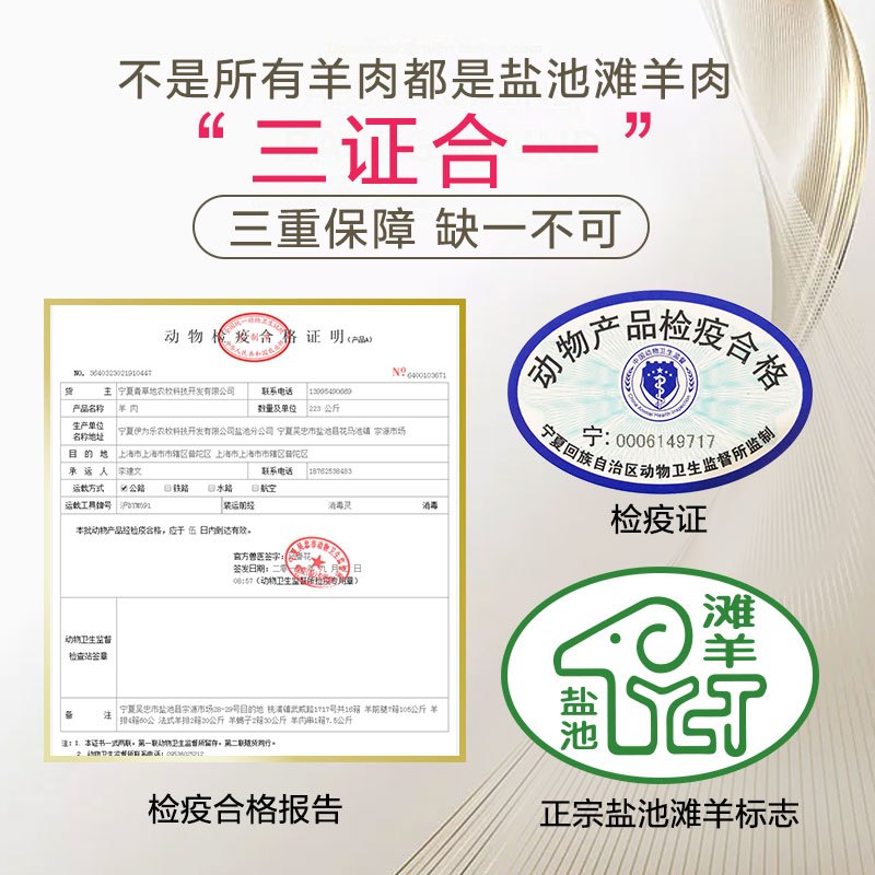 伊为乐 宁夏盐池滩羊肉 羊寸排500g 整排原切 红烧 炖汤 火锅 烧烤食材